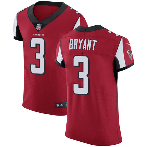 Nike Falcons #3 Matt Bryant Red Team Color Men's Stitched NFL Vapor Untouchable Elite Jersey - Click Image to Close